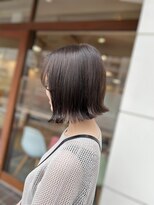 カノープス ヘアアンドメイクアップ(Canopus hair&make up)&nbsp;外はねボブ/ニュアンスカラー/グレージュアッシュ/30代40代50代