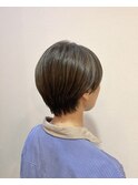 骨格に合わせたふんわり丸みショート 洗足美容院