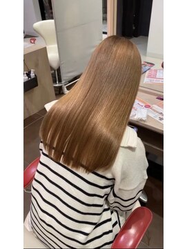 アース 郡山コスモス通り店(HAIR&MAKE EARTH) 艶感ミルクティーベージュ