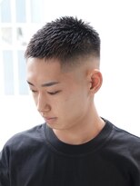 メッツ 原宿(METS) MEN'S/クロップ×ハイフェード/黒髪/短髪
