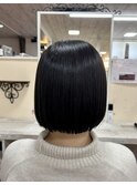 ボブ×艶髪縮毛矯正