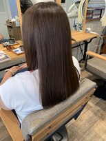 グリット(glit)&nbsp;艶感オリーブカラー×まとまりロング♪