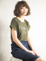 ヘアーループレル(Hair ruup Rell design works)&nbsp;スタイリングが簡単しっかりめのパーマボブ