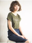 スタイリングが簡単しっかりめのパーマボブ