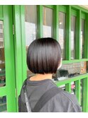 アッシュブラウン×ミニボブ