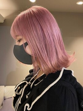 ベレーザシェルト(Beleza scelto) ba954ミルクティーピンクハイトーンベビーピンクボブルフ