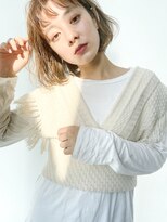 アイティーバイアルバム 藤沢店(IT by ALBUM) エアリーボブ_外ハネボブセクションカラーペールベージュ_58819