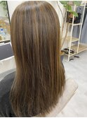 ブリーチなし!ナチュラルハイライト!
