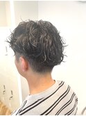 波巻きツイストスパイラルパーマメンズカット