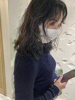 コフィー バイ メルト 吉祥寺(cofy by melt)&nbsp;【三ツ井純】レイヤーパーマミディアムパーマ コテ巻き風パーマ