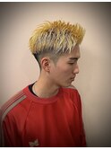 ツーブロ スパイキーショート