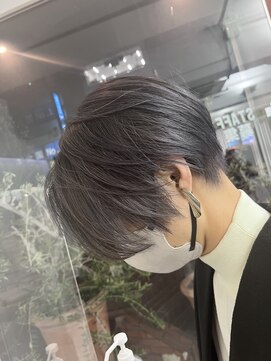 ルートエイチ 市川(Root H) 前髪マチルダボブピンクベージュインナーグレージュ