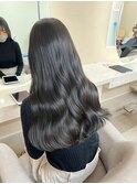 イメチェンハッシュカットフルバング似合わせレッドブラウン