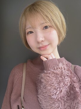 ラウンジ モリオ イケブクロ(Lounge MORIO Ikebukuro) 【morio池袋】大人可愛いハイトーンショートボブ♪