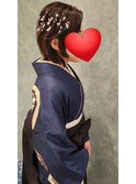 卒業式袴着付け+ヘアセット