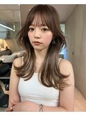 ザクザクレイヤーカット巻き方簡単ミディアムロング韓国表参道
