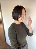 丸みのショートボブ