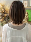 ■グレーベージュくびれヘアボブウルフカット609★浦和30代40代