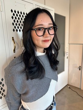 ファンファンバイルー 岐阜(fan fun by Rooo) ロングヘアワンカラー