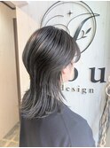 ロングウルフ×ブルーグレージュ