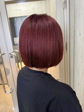 ルノン(LUNON) 暗めカラーグランマッシュデザインカラーフェイスフレーミング