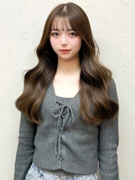 セルカ 新宿(CERCA) 新宿韓国ヘア前髪顔まわりレイヤーロングベージュ