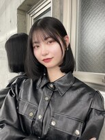 エヌアイ オモテサンドウ(ni omotesando) 暗髪韓国ボブ/艶カラー/顔周りカット 上野