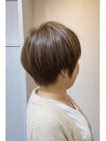 ヘアコレクション アンジュ(Hair collection Unge)&nbsp;大人女性に人気な、ショートボブ【白髪ぼかし】ハイライト