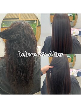 エヌ 北千住(N) お悩みの癖も縮毛矯正で真っ直ぐに