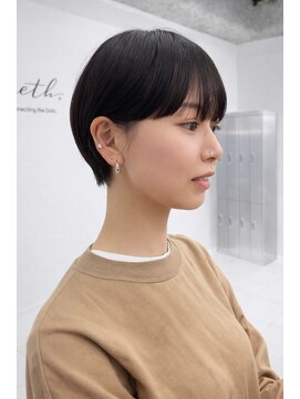 コース(co-th.) 【井上】ショートボブマッシュ顔まわりに合わせカット鶴見