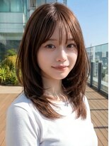 ランド(RaND)&nbsp;顔周りカット/似合わせカット/レイヤーカット/前髪長め/韓国ヘア