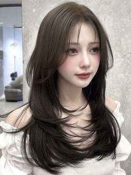 ノイズオオサカ 天王寺店(NOISM OSAKA) 韓国風レイヤーカット/ロングレイヤー/ハッシュカット/10代20代