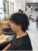 ツイストスパイラルパーマ　波巻きパーマ　ウルフパーマ　眉毛