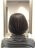 40代50代60代/襟足短めショートボブ/重めショートボブ