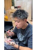 刈り上げセンターパート/波巻きツイストスパイラル/原宿