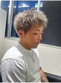 レイヤーカットブリーチなしダブルカラーハッシュカット韓国