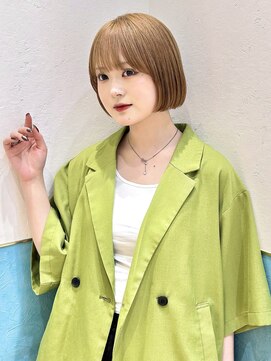 ロンド レイ 立川(Lond Ray) レイヤーボブ/ミルクティーベージュ/髪質改善/顔周り/立川