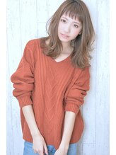 サフィール(Saphir) Saphir☆毛先パーマのブランジュセミロング「似合わせカット」