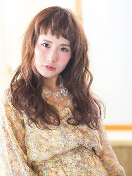 アメリ エ ギャルソン ジュヌ 鶴瀬店(amelie et garcon Jeune) オン眉ゆるふわウェーブ