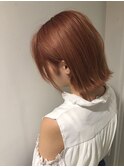 《GRANDLINE松本祐太朗》切りっぱなしボブ ベビーピンク