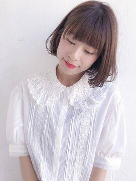 ルティア 池袋(Lutia) 似合わせカット　ミルクティーベージュ