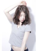 ほつれウェーブセミディ