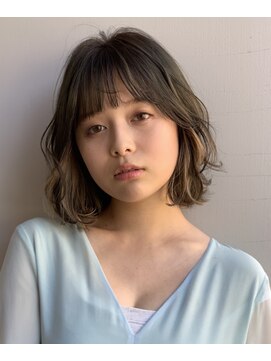ブラウヘアアンドケア(care) グレイッシュインナーカラー