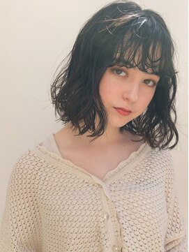 エイチ(H eitf) 原宿H[eitf]エイチ シースルーバング＊外ハネボブ【RUKA】