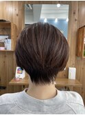 小顔補正立体カットショート