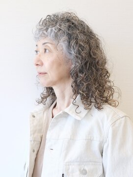 えがお美容室 【えがお美容室】50代60代の方に☆ミディアムウェーブヘア