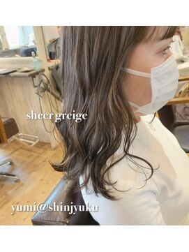 ワット 原宿店(W) 原宿髪質改善ベージュカラーブリーチなし韓国レイヤーハイライト