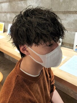 ニアウ 太田店(Niau) ツイストスパイラルパーママッシュメンズパーマ波巻きパーマ