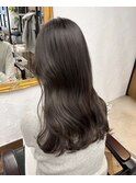 透明感オリーブグレージュ イメチェン似合わせカット