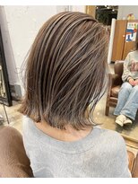 ノラ ヘアーサロン(NORA HAIR SALON)&nbsp;【中迫】大人の上品なハイライトカラー白髪ぼかし